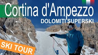 Cortina dAmpezzo  skijanje na Tofana skijaškom području [upl. by Kcinom]