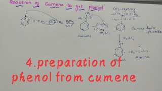 Preparation of phenol from cumeneclass12neetjee [upl. by Banquer110]