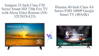 Insignia 32inch vs Hisense 40inch Smart TV Comparison 📺🤔 [upl. by Scarrow615]