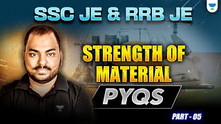 SSC JE amp RRB JE  Strength of Material PYQs  5  Yogesh Kushwah [upl. by Strohbehn483]