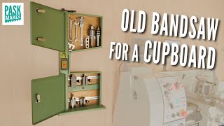 Repurposed Bandsaw  Now a Cupboard with Working Light Switch [upl. by Nywde652]