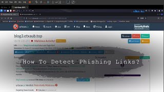 How To Detect Phishing Links [upl. by Guod]