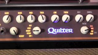 Quilter MICROPRO 100 Guitar Amp demo with Kingbee Strat [upl. by Aliahs]