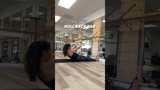 Pilates Roll Back Bar Exercises pilates springboard [upl. by Drageruaeb]