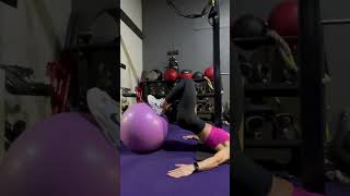 Hamstring curls on exercise ball [upl. by Solitta]