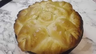 SLAVSKA POGAČA RECEPT  SLAVA POGACA BREAD FOR SERBIAN SLAVA RECIPE BALKANFOOD [upl. by Annaegroeg823]