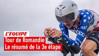 Tour de Romandie 2024  McNulty le plus rapide Ayuso nouveau leader  Le résumé de la 3e étape [upl. by Esirrehc]