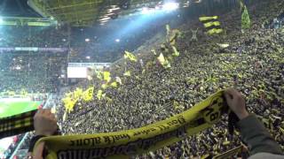 Borussia Dortmund Fans incredible atmosphere in Signal Iduna Park [upl. by Htidirem100]