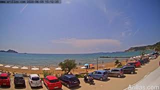 20230603 Arillas Corfu Live Webcam [upl. by Eetnwahs]