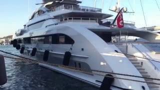 Galactica Super Nova 70m Heesen Yacht in Ibiza [upl. by Xever]