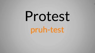 How to pronounce protest verb  Protest pronunciation  Protest meaning in Tamil  MrEnglish [upl. by Llerraf675]