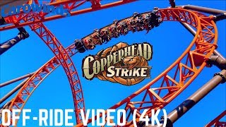 Copperhead Strike OffRide Video 4K  Carowinds Newest Roller Coaster  Non Copyright [upl. by Nosae]