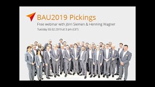 Webinar BAU 2019 Pickings [upl. by Etselec]