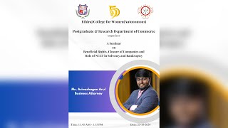 A Seminar on Beneficial Rights Closure of Companies and Role of NCLT in Solvency and Bankruptcy [upl. by Aikcir]