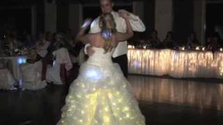 BRIDES SURPRISE LIGHT UP WEDDING DRESS [upl. by Gamal392]