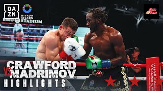 FOUR DIVISION CHAMP  Riyadh Season Card Terence Crawford vs Israil Madrimov Fight Highlights [upl. by Lienahs]