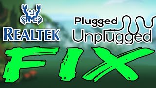 Solved  Realtek HD Audio Plugged and Unplugged Problem [upl. by Horowitz355]