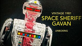 Space Sheriff GAVAN Vintage 1981 actionfigure unboxing gavan spacesheriffgavan vintage toy [upl. by Kusin]