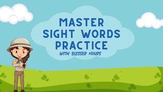 SIGHT WORD PRACTICE 4 HIGH FREQUENCY WORDS FOR KIDS [upl. by Aihseyt]