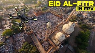 EID AT THE BIGGEST MOSQUE IN INDIA  JAMA MASJID  FPV DRONE [upl. by Heins]