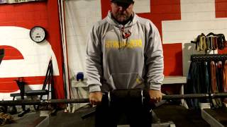 Eliteftscom  Reverse Curls with Shoulder Saver Bar [upl. by Aniryt1]