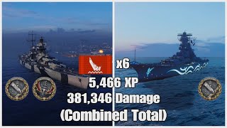 WoWs Legends KMS Schlieffen  IJN Yamato  Double High Caliber [upl. by Bibbye101]