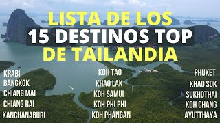 TAILANDIA  Los 15 destinos MÁS IMPORTANTES 🇹🇭 ¡TE LOS EXPLICAMOS [upl. by Maryl903]