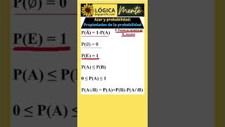 Propiedades de la PROBABILIDAD algebraticos degreeofapolynomial begoprofe maths [upl. by Aved]