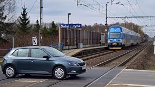 Vlaky na nefunkčním přejezdu  Dolní Lutyně 19032016 [upl. by Ennaylloh300]