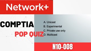 CompTIA Network N10008 PopQuiz part8 [upl. by Sumedocin]