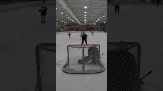 One play one shot one save hockey hockeygoaliesaves icehockey goaliesaves goalie nhl [upl. by Lindner]