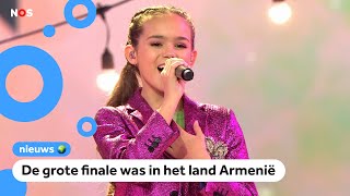 Frankrijk wint Junior Songfestival Nederlandse Luna wordt 7e [upl. by Netsrek748]