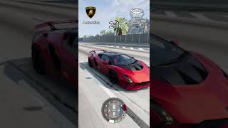 Lamborghini Auténtica vs Toyota Supra in BeamNG Drive Insane Speed amp Crash Test 🚗💥  Shorts [upl. by Ttenrag]