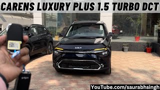 Kia Carens 2024 luxury Plus 15 Turbo Petrol 7DCT  kia ने कमाल कर दिया है 😍इससे कहते हैं Features🔥 [upl. by Aihselat]