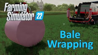 Farming Simulator 22 Tutorial  Bale Wrapping Silage [upl. by Ymor668]