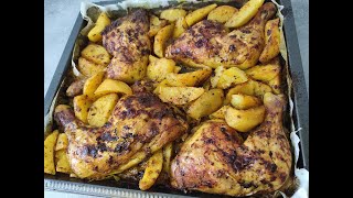 Cuisses de poulet et pomme de terre au four [upl. by Aihselef53]