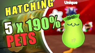 Race Clicker Hatching FALL 190 Pets  Roblox [upl. by Jadda]