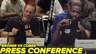 Adrien Broner vs Blair Cobbs Full HEATED Press Conference amp face off video [upl. by Soulier805]