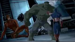 Captain America Iron Man Thor Nick Fury Giantman and Wasp VS The Hulk  The Ultimate Fight [upl. by Norina763]