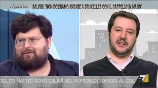 Salvini vs Adinolfi quotdove ce li ha messi i paletti lEuropaquot [upl. by Nnylahs]