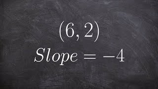 Graphing a line given a slope through a point [upl. by Laraine363]