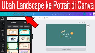 Cara Mengubah Landscape ke Potrait atau Portrait ke Landscape di Canva [upl. by Hayashi]