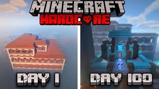 I SURVIVE 100 DAYS ON WOODLAND MANSION IN MINECRAFT HARDCORE [upl. by Norihs]