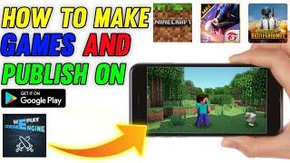 How to make 3d game  how to make games for android  how to create games in android [upl. by Acisseg]