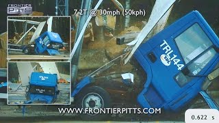 Frontier Pitts PAS 68 HVM Terra Quantum Bollard crash test [upl. by Onfroi]