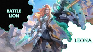 ► Battle Lion Leona ◀ League of Legends Skin Spotlight [upl. by Alpers]