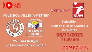 JORNADA 6 SUPERLIGA MASCULINA  Volei VillenaPetrer VS CV San Roque Batán LPGC [upl. by Aleksandr]