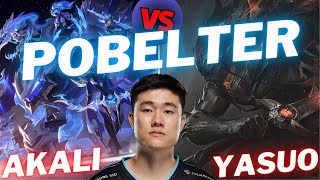 POBELTER  AKALI VS YASUO  MID GAMEPLAY  Patch 1423  Season 14  LeagueofLegends [upl. by Ehsiom]