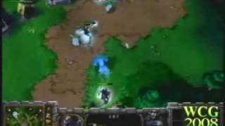 quotWCG 2008 ChinaGF WarCraft3 KKnono vs MOONFISH  Round 1 [upl. by Akenot]