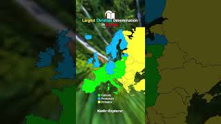 Largest Christian Denomination in Europe europe mapping map geography world history [upl. by Estren]